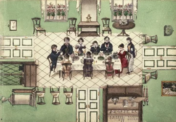 Family Meal from a Journal Written by Carl Baumann, 1813-25